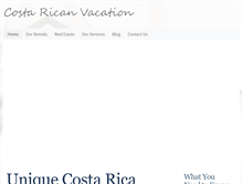 Tablet Screenshot of costaricanvacation.com